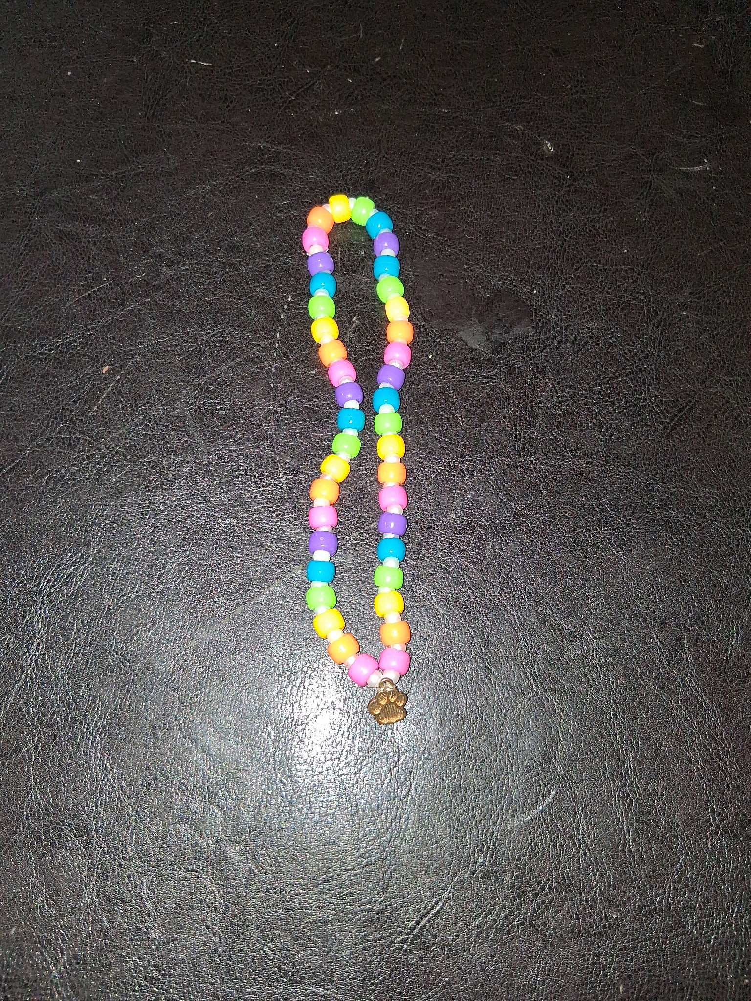 Pride paw necklace