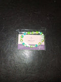Blue and green marble bracelet