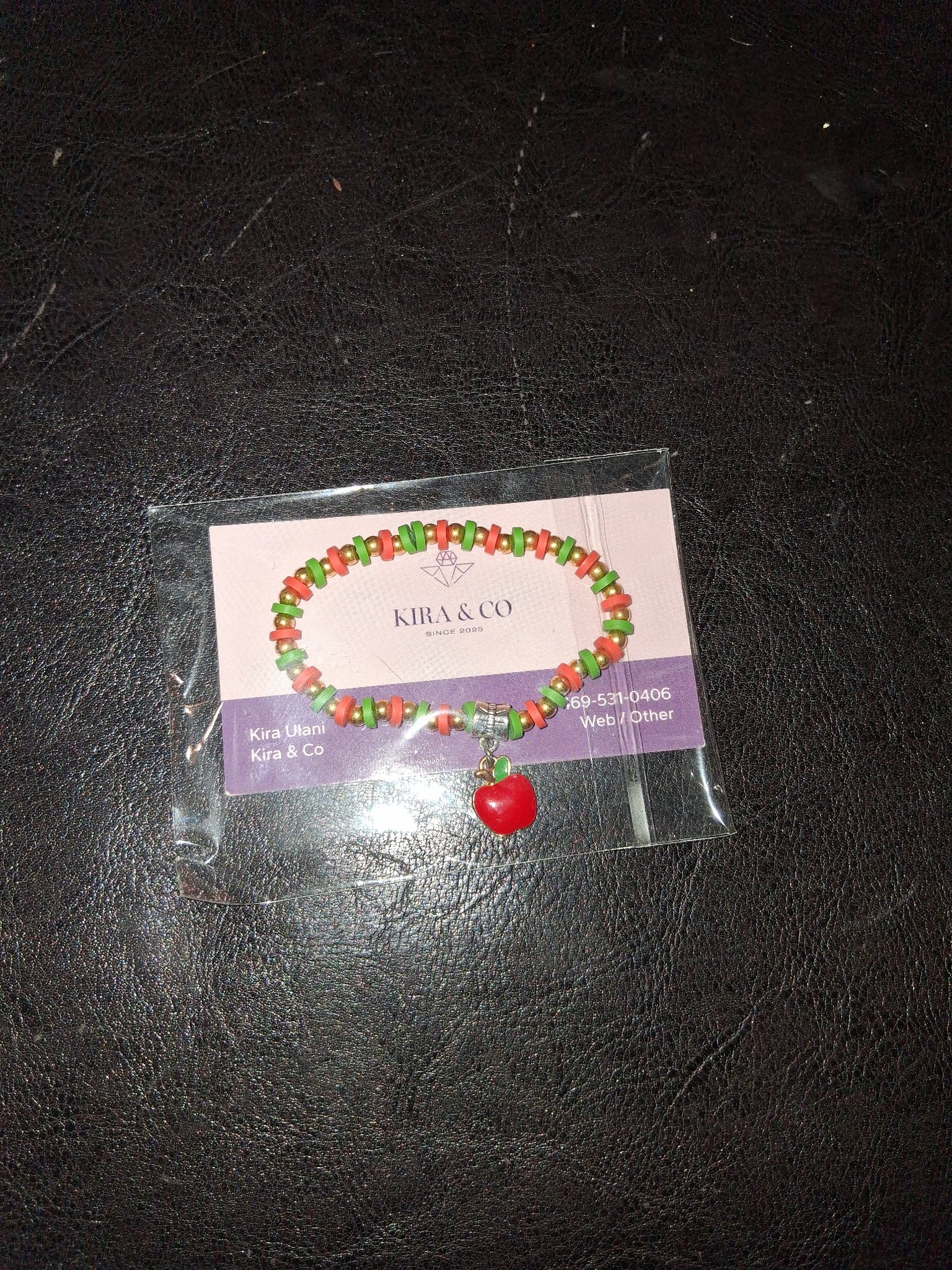 Teachers apple bracelet